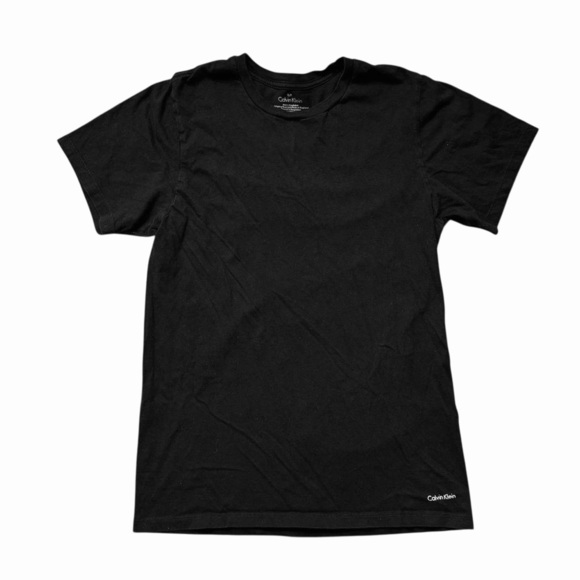 Calvin Klein Men's Black Crewneck Short Sleeve T-Shirt Size Small - Picture 1 of 4